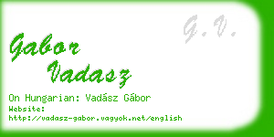gabor vadasz business card