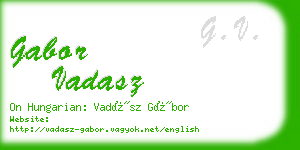 gabor vadasz business card